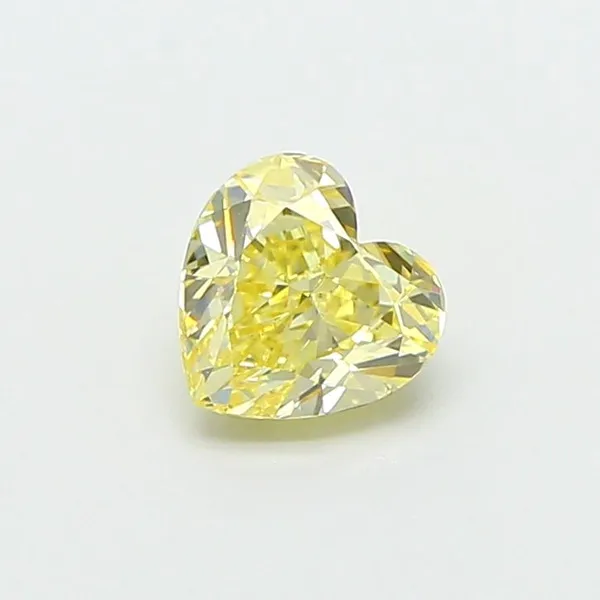0.75ct HEART Fancy Intense Yellow VS1 Coloured Lab diamond