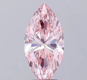 2.56ct MARQUISE Fancy Vivid Pink VVS2 Coloured Lab diamond