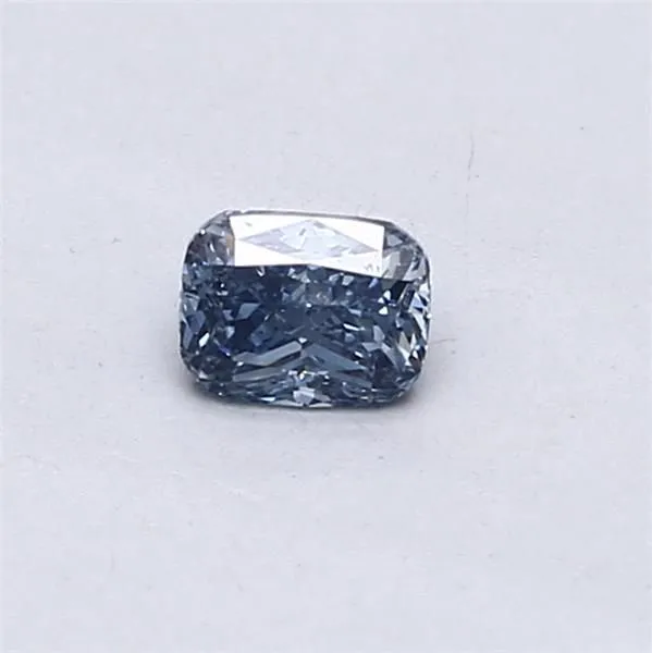 0.31ct CUSHION Fancy Vivid Blue VVS1 Coloured Lab diamond