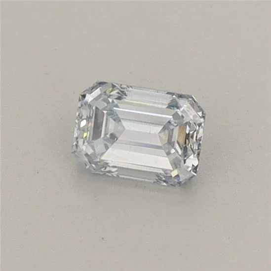 0.35ct EMERALD Fancy Light Blue VS2 Coloured Lab diamond