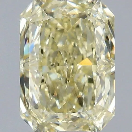 1.1ct RADIANT Fancy Light Yellow VS1 Coloured Lab diamond