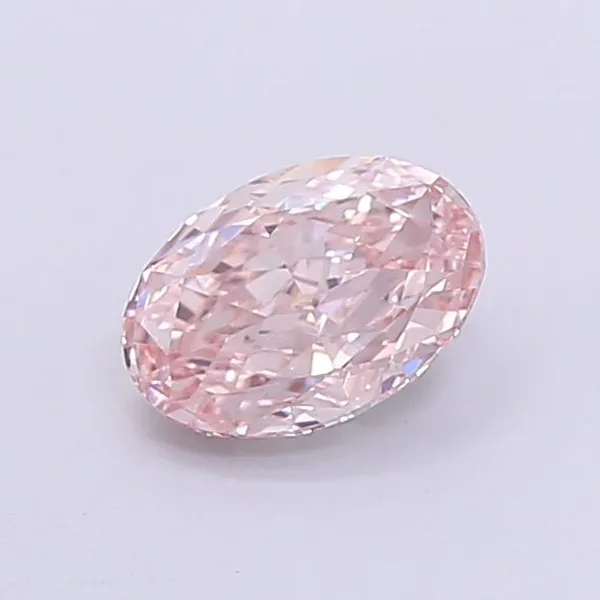1.01ct OVAL Fancy Pink VVS2 Coloured Lab diamond