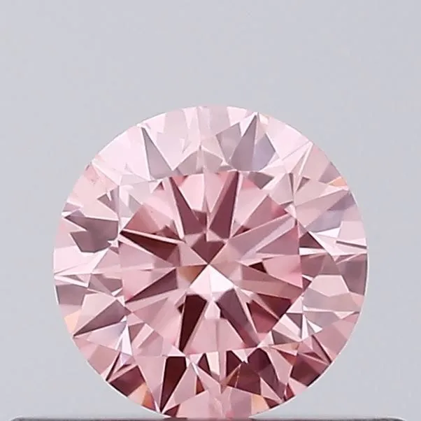 0.31ct ROUND Fancy Vivid Pink VVS2 Coloured Lab diamond