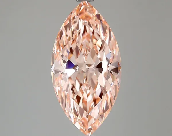 2.92ct MARQUISE Fancy Vivid Pink VVS1 Coloured Lab diamond