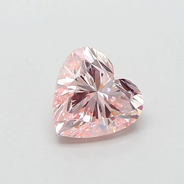 1.02ct HEART Fancy Intense Pink VVS2 Coloured Lab diamond