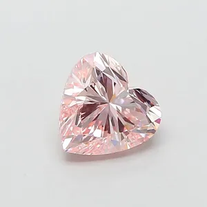 1.02ct HEART Fancy Intense Pink VVS2 Coloured Lab diamond