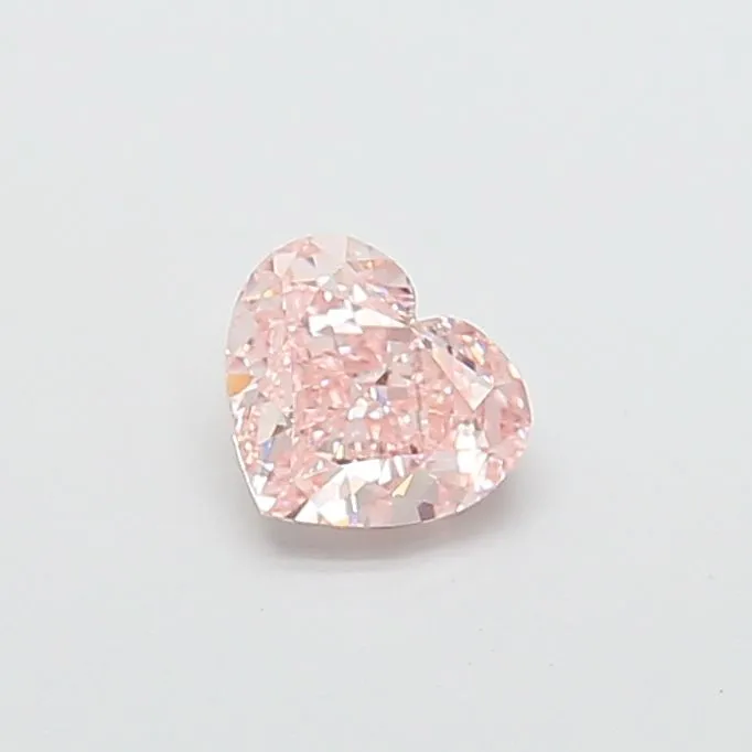 1.02ct HEART Fancy Intense Pink VVS2 Coloured Lab diamond