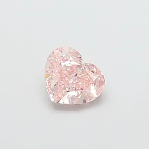 1.02ct HEART Fancy Intense Pink VVS2 Coloured Lab diamond