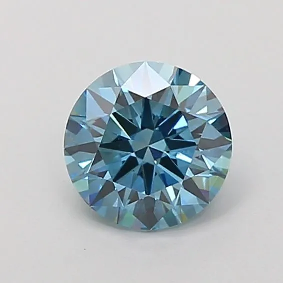 1.2ct ROUND Fancy Vivid Blue VS2 Coloured Lab diamond