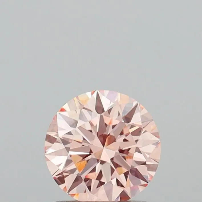 1.08ct ROUND Fancy Intense Pink VVS2 Coloured Lab diamond