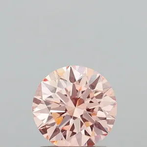 1.08ct ROUND Fancy Intense Pink VVS2 Coloured Lab diamond