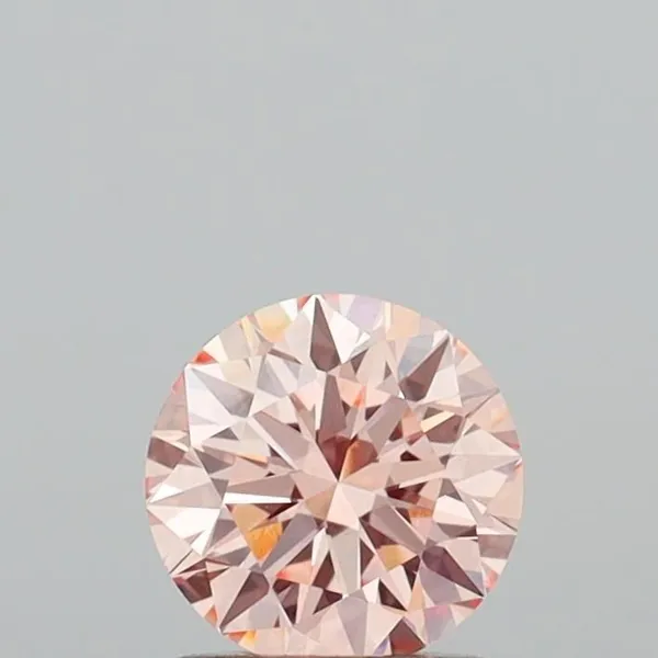 1.08ct ROUND Fancy Intense Pink VVS2 Coloured Lab diamond