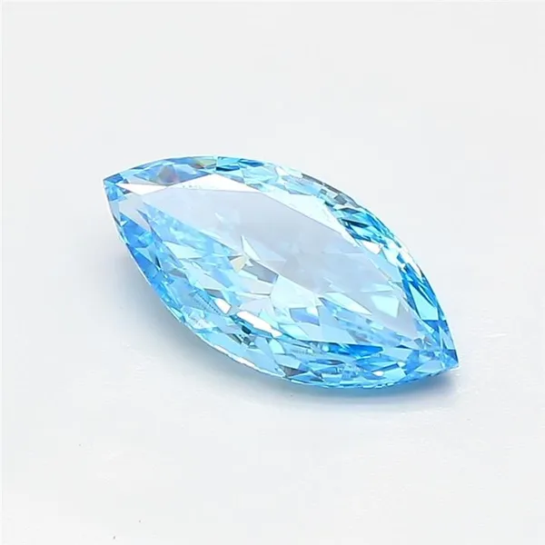 1.01ct MARQUISE Fancy Vivid Blue VVS2 Coloured Lab diamond