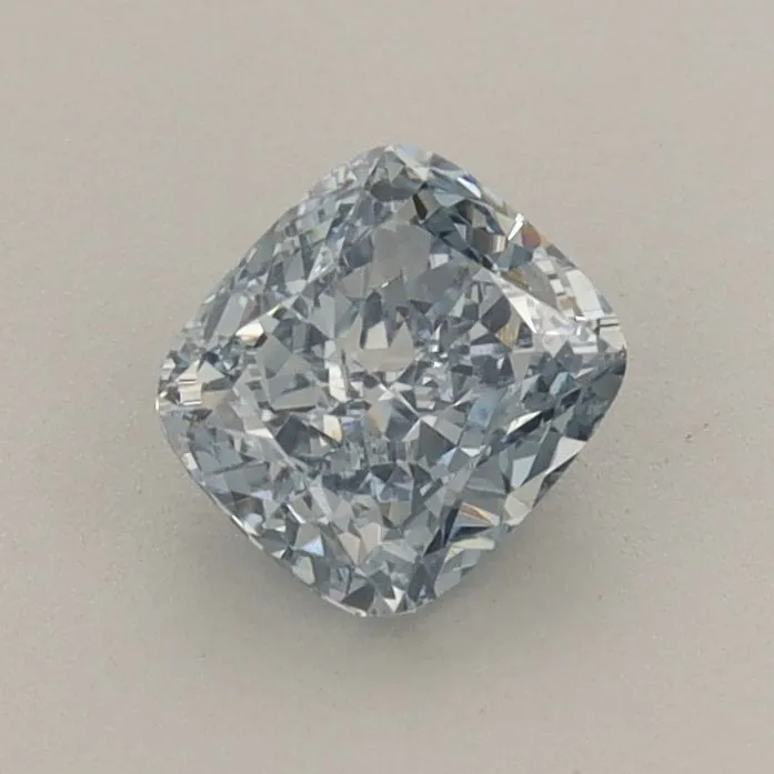 0.71ct CUSHION Fancy Vivid Blue VVS2 Coloured Lab diamond