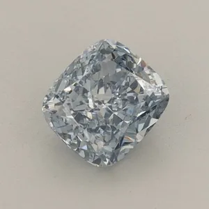 0.71ct CUSHION Fancy Vivid Blue VVS2 Coloured Lab diamond
