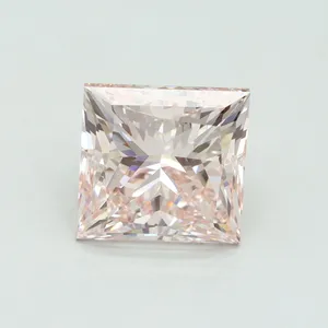 4.81ct PRINCESS Fancy Intense Pink VS1 Coloured Lab diamond