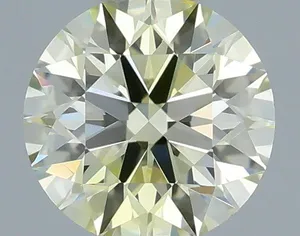 0.36ct ROUND Fancy Light Yellow VVS1 Coloured Lab diamond