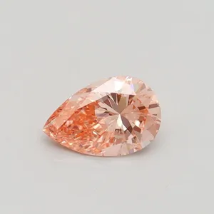 0.5ct PEAR Fancy Intense Pink SI1 Coloured Lab diamond