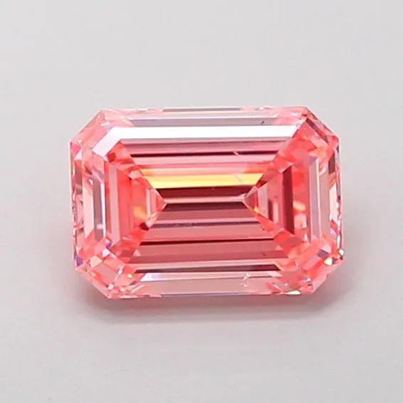 1.22ct EMERALD Fancy Vivid Pink VS1 Coloured Lab diamond