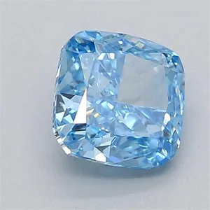 0.55ct CUSHION Fancy Vivid Blue VS1 Coloured Lab diamond