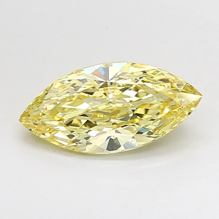 1.57ct MARQUISE Fancy Intense Yellow VS1 Coloured Lab diamond