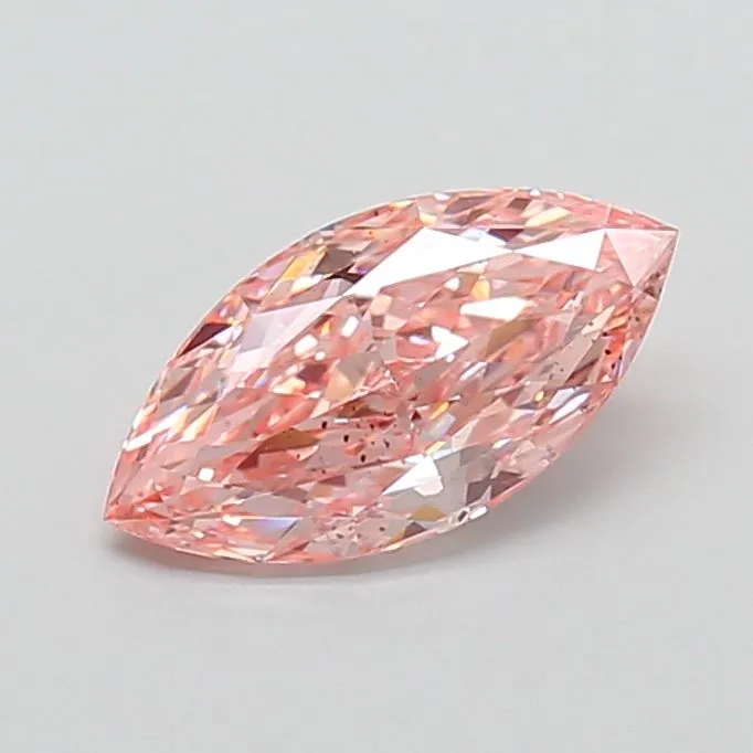 2.07ct MARQUISE Fancy Vivid Pink VS2 Coloured Lab diamond