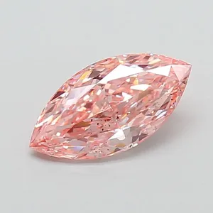 2.07ct MARQUISE Fancy Vivid Pink VS2 Coloured Lab diamond