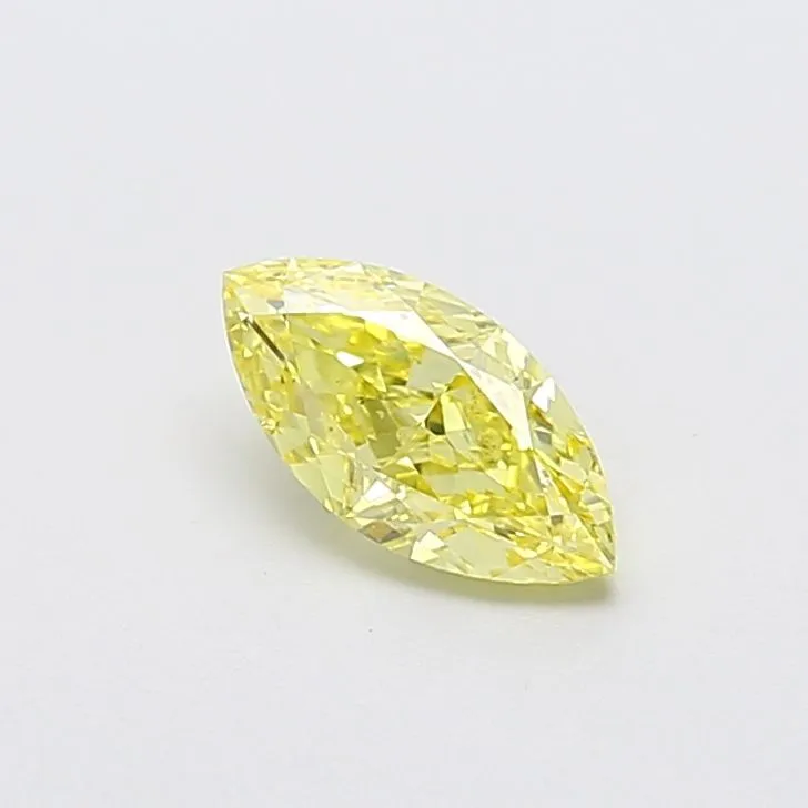 1.02ct MARQUISE Fancy Intense Yellow VS2 Coloured Lab diamond