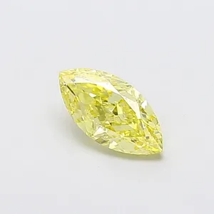 1.02ct MARQUISE Fancy Intense Yellow VS2 Coloured Lab diamond