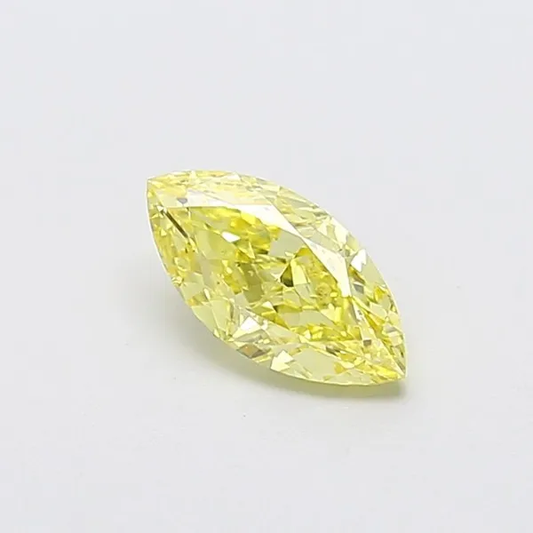 1.02ct MARQUISE Fancy Intense Yellow VS2 Coloured Lab diamond