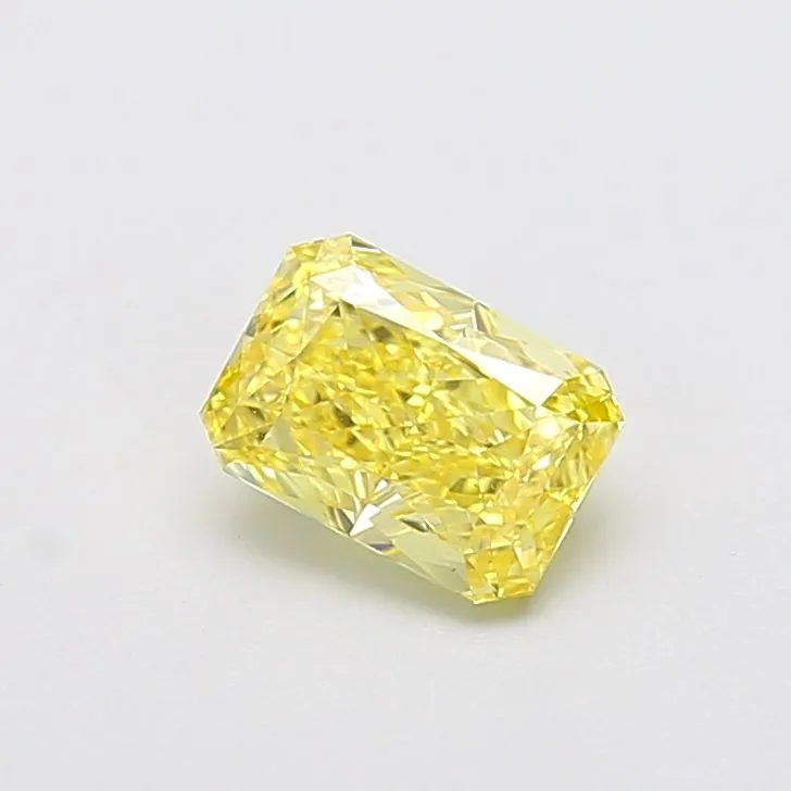 1.31ct RADIANT Fancy Intense Yellow VS2 Coloured Lab diamond
