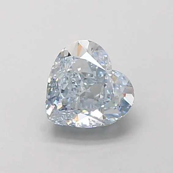 1.02ct HEART Fancy Intense Blue VVS2 Coloured Lab diamond