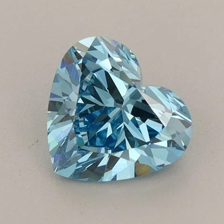 1.16ct HEART Fancy Vivid Blue VS2 Coloured Lab diamond