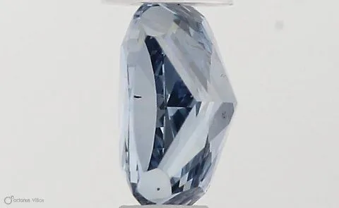 0.47ct CUSHION Fancy Vivid Blue SI1 Coloured Lab diamond