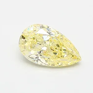 0.55ct PEAR Fancy Yellow VVS2 Coloured Lab diamond