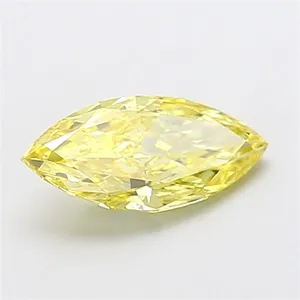 1.26ct MARQUISE Fancy Intense Yellow VS1 Coloured Lab diamond