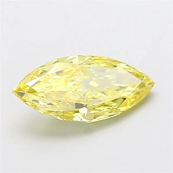 1.26ct MARQUISE Fancy Intense Yellow VS1 Coloured Lab diamond