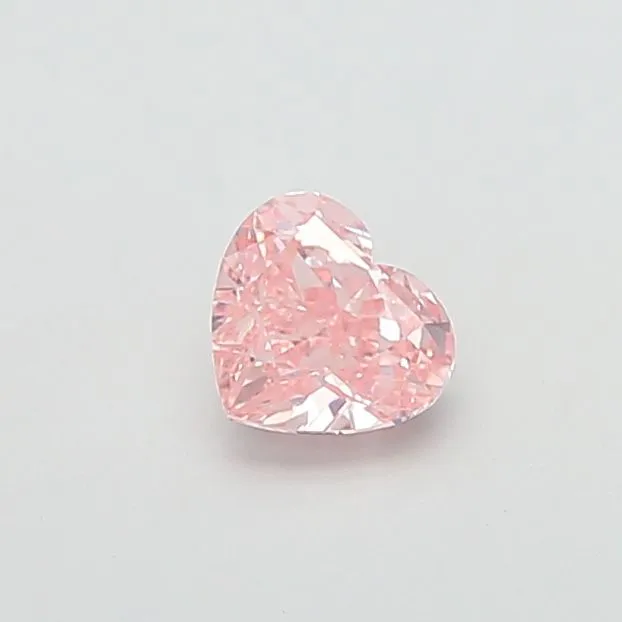 1.01ct HEART Fancy Intense Pink VS1 Coloured Lab diamond