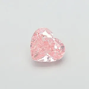 1.01ct HEART Fancy Intense Pink VS1 Coloured Lab diamond