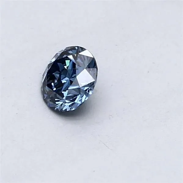 0.30ct ROUND Fancy Deep Blue SI1 Coloured Lab diamond