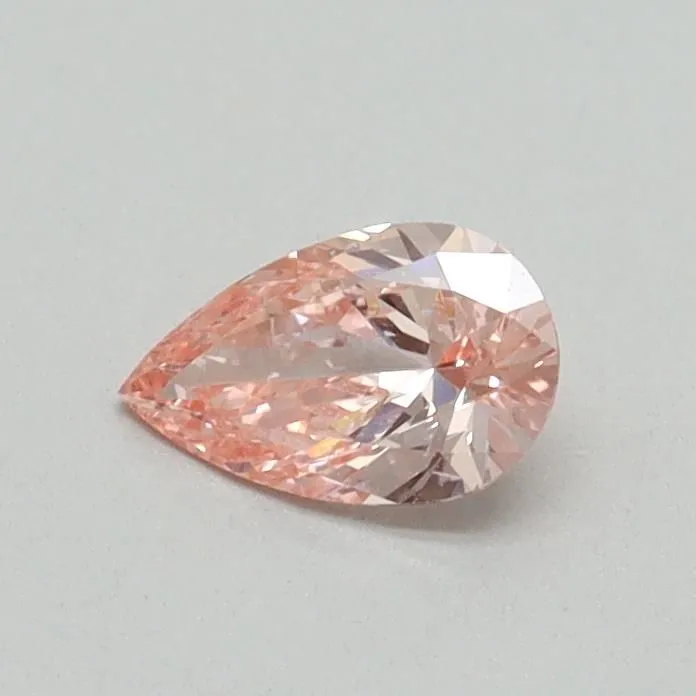 0.32ct PEAR Fancy Vivid Pink VS1 Coloured Lab diamond