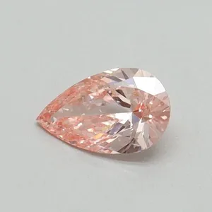 0.32ct PEAR Fancy Vivid Pink VS1 Coloured Lab diamond