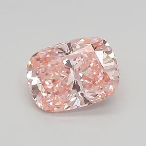 0.7ct CUSHION Fancy Vivid Pink VVS1 Coloured Lab diamond