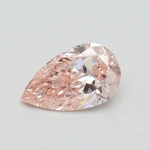 0.38ct PEAR Fancy Light Pink VS1 Coloured Lab diamond