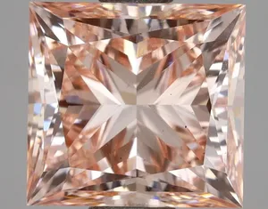 2.6ct PRINCESS Fancy Intense Pink VS2 Coloured Lab diamond
