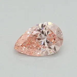 0.36ct PEAR Fancy Intense Pink VVS2 Coloured Lab diamond