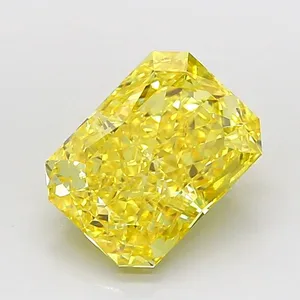 1.2ct RADIANT Fancy Intense Yellow VVS2 Coloured Lab diamond