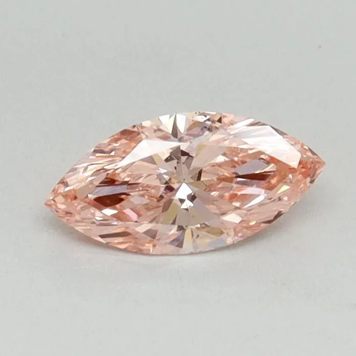 0.36ct MARQUISE Fancy Vivid Pink VS2 Coloured Lab diamond