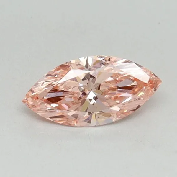 0.36ct MARQUISE Fancy Vivid Pink VS2 Coloured Lab diamond