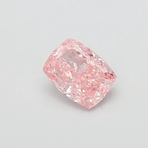 1.08ct CUSHION Fancy Intense Pink VS1 Coloured Lab diamond